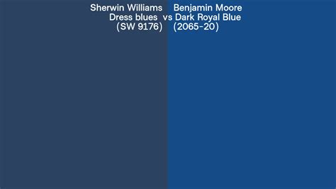 Sherwin Williams Dress Blues Sw 9176 Vs Benjamin Moore Dark Royal