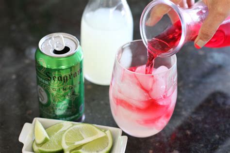 Four Flights Of Fancy Ginger Ale Cranberry And Limeade Spritzer