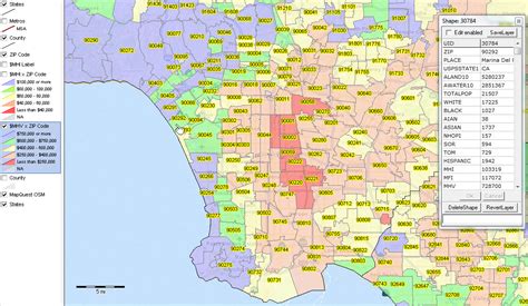 Los Angeles County Zip Code Map Printable Printable Map Of The United
