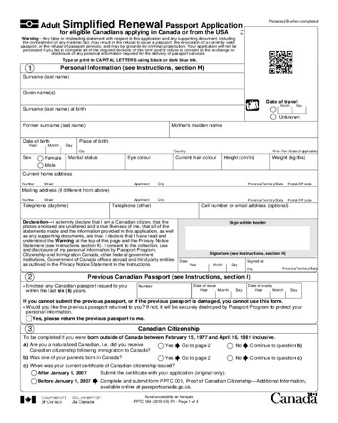 Us Passport Renewal Form 2020 Printable Form 2024