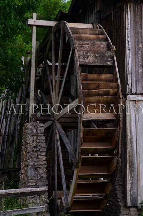 A Old Wooden Water Mill Or Grinding Mill Wooden Water Wheel Etsy