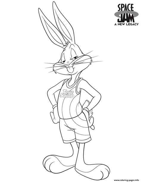 Space Jam Coloring Pages Bugs And Lola Jcthornton Free Printable Porn Sex Picture