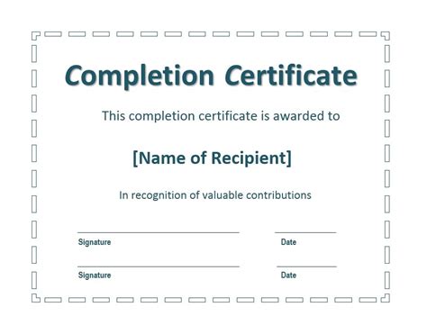 Red Pdf Formatted Certificate Of Completion Template Ae