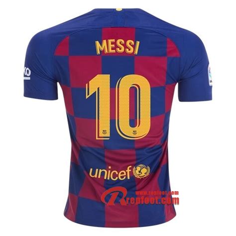 Le Nouveau Messi Maillot De Barcelone Fc Domicile Bleu Rouge Pas Cher