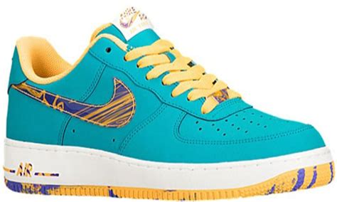 Blue neon faded nike air force 1 | the custom movement. Nike Air Force 1 Low Turbo Green/Purple Venom-Atomic Mango ...