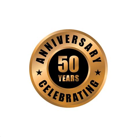 50 Years Anniversary Celebration Design Template 50 Years Anniversary