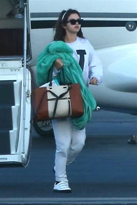 Selena Gomez Arriving On A Private Jet In Los Angeles • Celebmafia