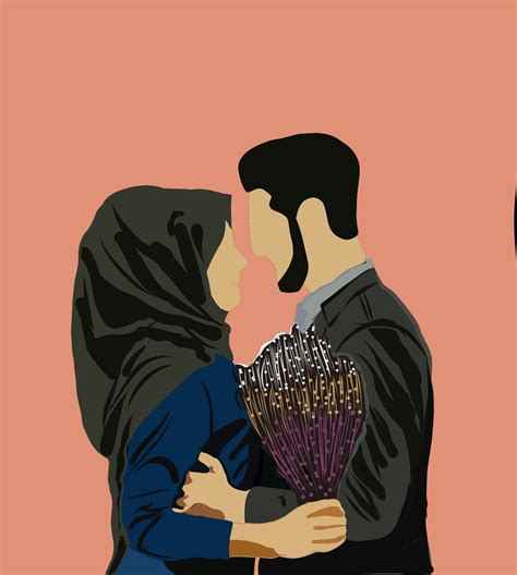 Pin By Musafir 7 On Islamic Cartoon Cute Couple Art Cute Love