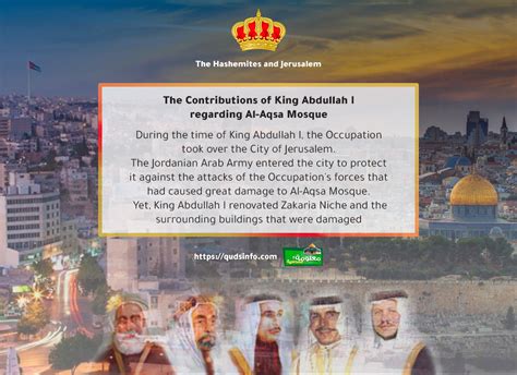 The Contributions Of King Abdullah I Regarding Al Aqsa Mosque Qudsinfo