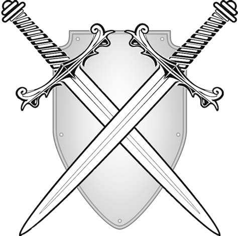 Two Swords Clip Art Crossed Swords Transparent Background Png The