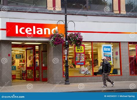 Iceland Supermarkets Chain Logo Editorial Image