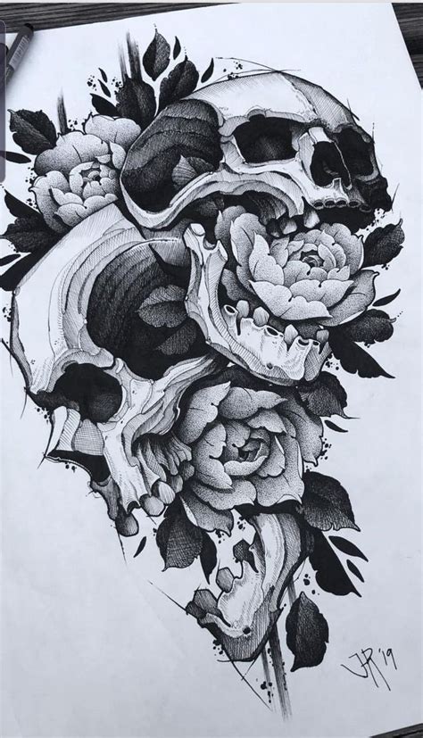 Pin By Ema Resman On Skulls Tattoos Tattoo Design Drawings Skull