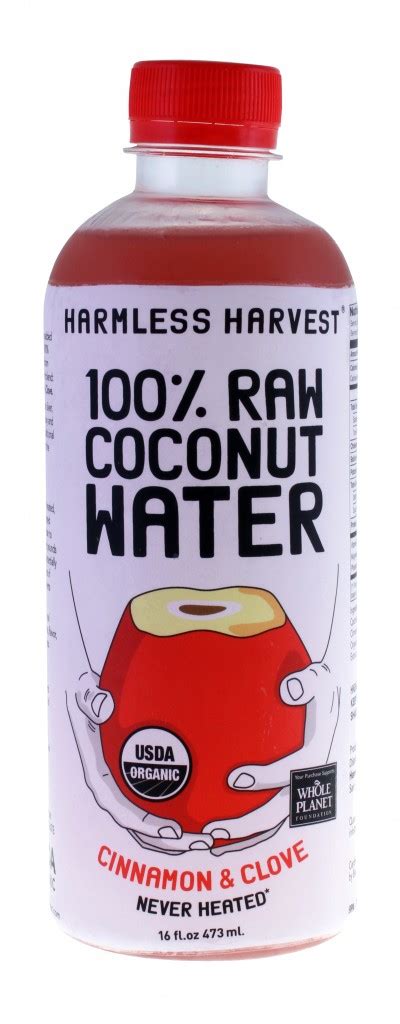 Harmless Harvest Launches 100 Raw Coconut Water With Cinnamon And Clove