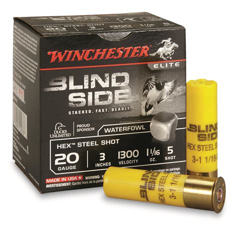 Winchester 20 Gauge Winchester Blindside 3 25 Steel Shotshells 25