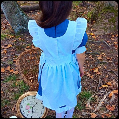 White Pinafore Apron Alice In Wonderland Costume Girls Pinafore Dress Up Party Alice Apron