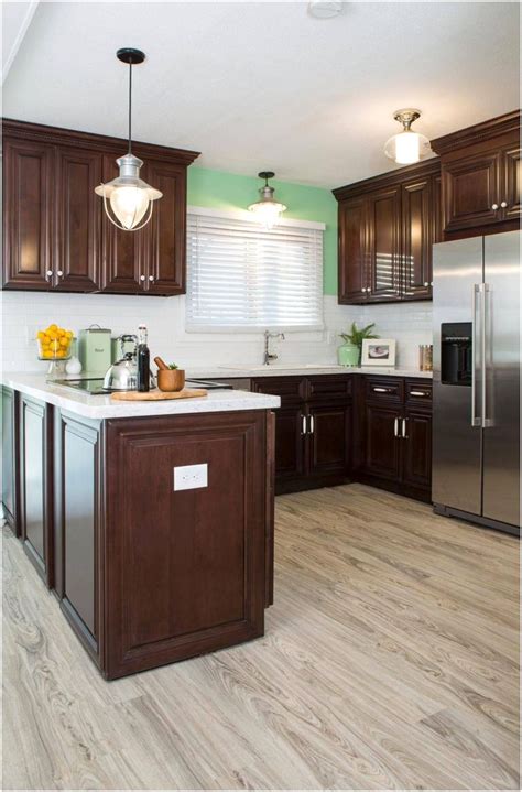 Light Cherry Cabinets Luxury Small Kitchen Design With In 2021 Cherry
