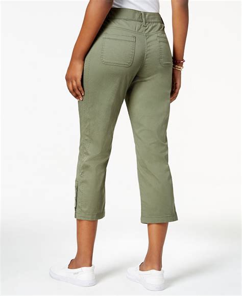 Style And Co Embroidered Capri Pants Created For Macys Macys