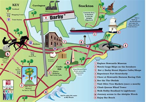 Map Of Newcastle Attractions Chrissy Young Portfolio The Loop