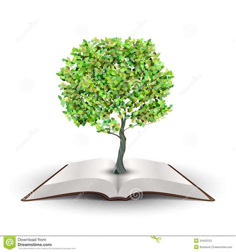 13 Tree Sprouting From A Book Graphic Images Knowledge Tree Book