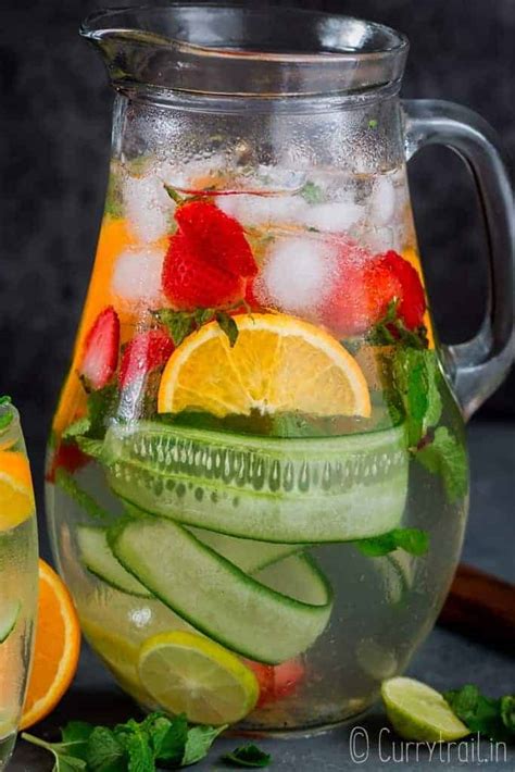 Detox Infused Water Homemade Vitamin Water Curry Trail