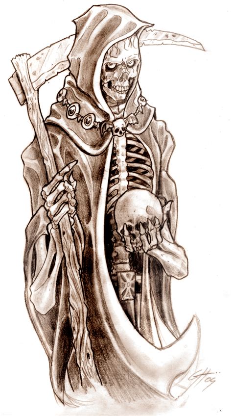 Grim Reaper Tattoo Design By Themacrat On Deviantart