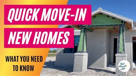 Quick Move In Ready Homes Pros And Cons Including Wellen Park Youtube