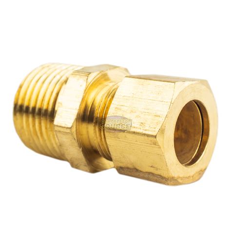 10 Pack 12 X 12 Male Npt Connector Brass Compression Fitting For 12