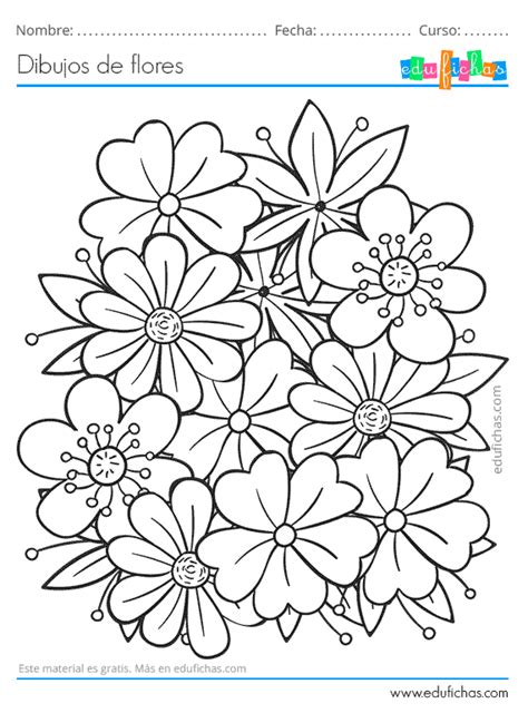 Dibujos De Flores Descarga Gratis Dibujos Para Colorear De Flores