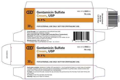 Maybe you would like to learn more about one of these? Gentamicin Cream - FDA prescribing information, side ...