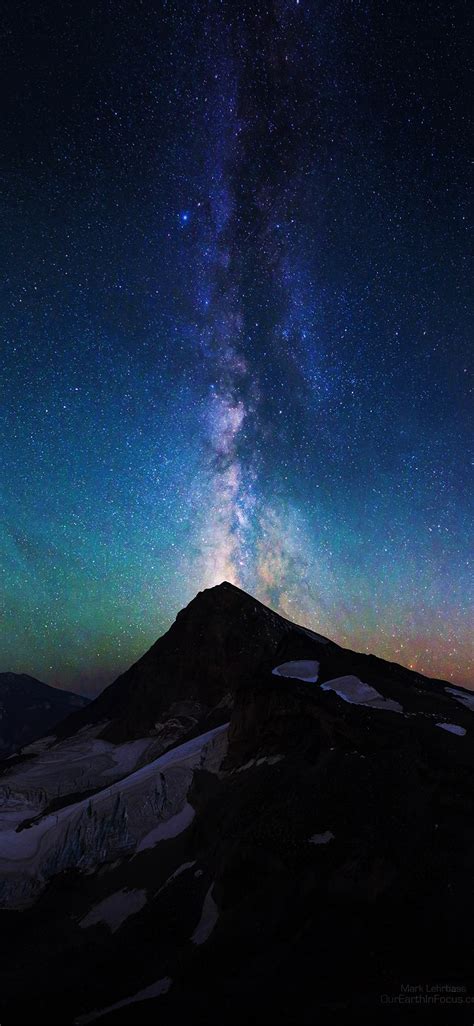 Apple Iphone Wallpaper Na20 Mountain Aurora Sky Night