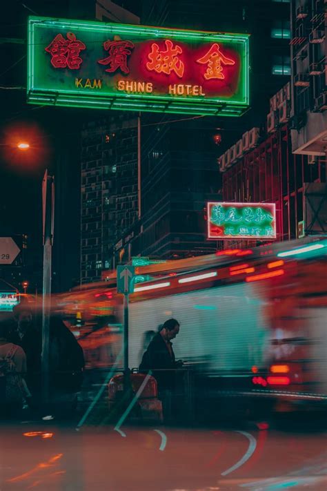 Neon Traffic In Asia Photography Neon City Aesthetic Aesthetic Light