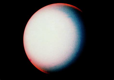 Voyager 2 Image Of The Planet Uranus Photograph By Nasascience Photo