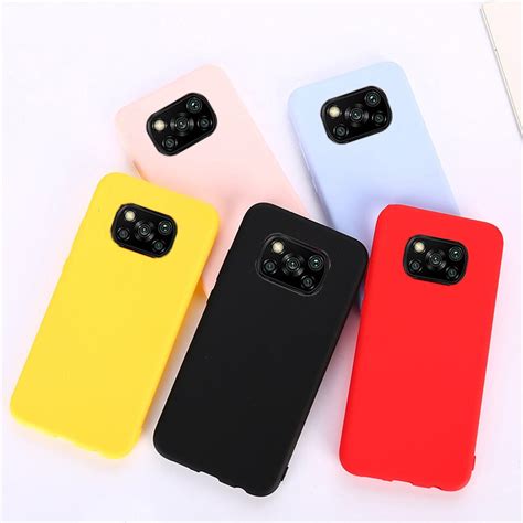 Back Cover Poco X3 Nfc Matte Red Xiaomi Poco X3 Pro Mobile Phone