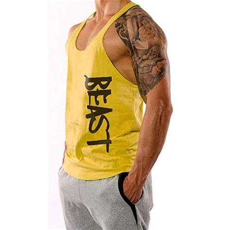 Buy The Blazze Men S Beast Tank Tops Muscle Gym Bodybuilding Vest