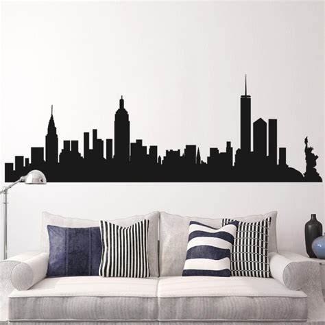 New York Skyline Decal Ny Cityscape Wall Decal New York