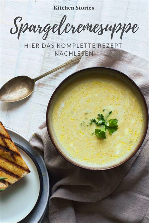 Sieh dir an, was melanie weissmann (melanie_weissmann) auf pinterest, der weltweit größten sammlung von ideen, entdeckt hat. Spargelcremesuppe | Rezept | Kitchen Stories | Rezept ...