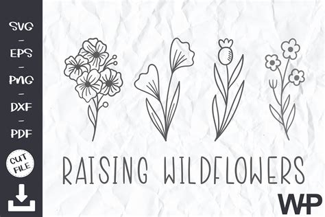 Raising Wildflowers Svg Wild Flower SVG Graphic By Wanchana Creative Fabrica