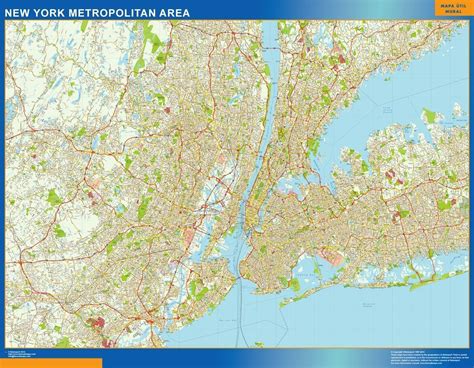 New York Metropolitan Vector Map Eps Illustrator Vector City Maps Usa