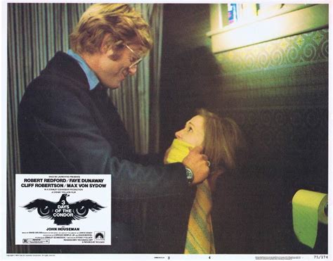 3 Days Of The Condor Original Lobby Card 4 Faye Dunaway Robert Redford