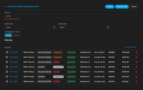 Windows Patch Management Motadata