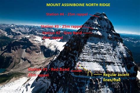 Mcr Mt Assiniboine North Ridge Rockies July 14 2015