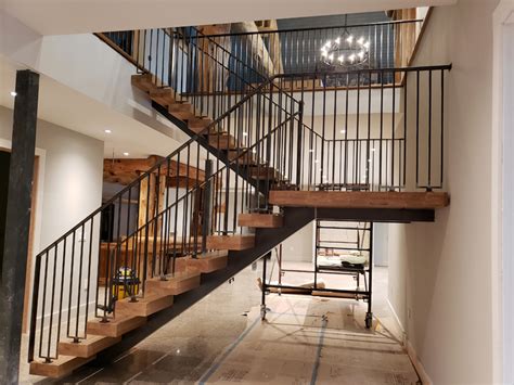 Modern Steel Staircases Custom Built Wrought Iron Steel Staircases