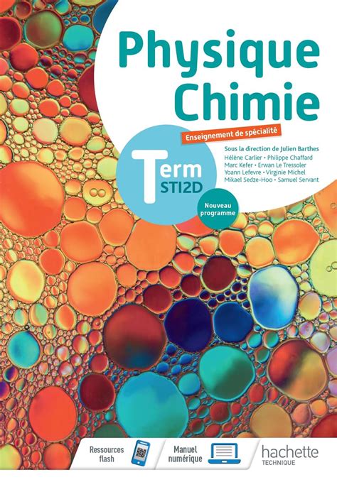 Physique Chimie Terminale Sti2d Livre De Lelève éd 2020