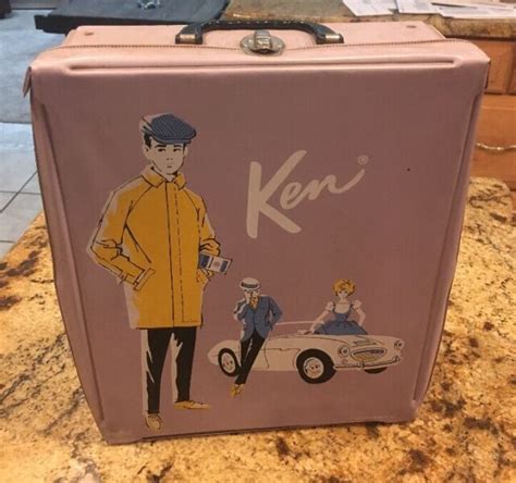 Vintage 1962 Ken Doll Light Purple Carrying Case Complete Ebay