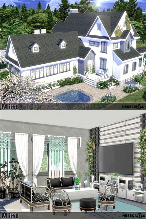 The Sims 4 Houses Ts4 House Nocc Sims 4 House Ideas Flash House Nocc