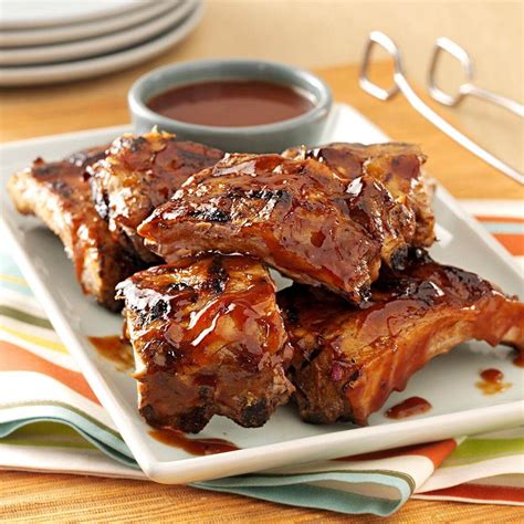 Saucy Grilled Baby Back Ribs Recipe Taste Of Home