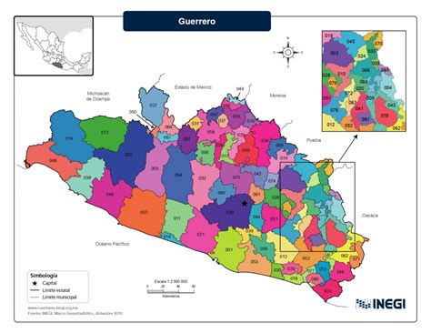 Mapa Del Estado De Guerrero Con Municipios Mapas Para Descargar E