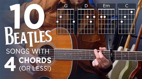 Play 10 Easy Beatles Songs With 4 Chords Or Less Youtube