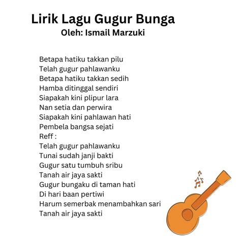 Lirik Lagu Gugur Bunga Ciptaan Ismail Marzuki Untuk Hari Pahlawan