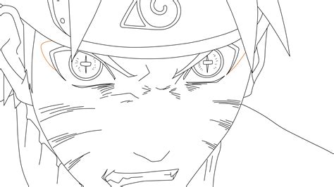 Naruto Sage Mode Nine Tails Mode Lineart By Luriam On Deviantart